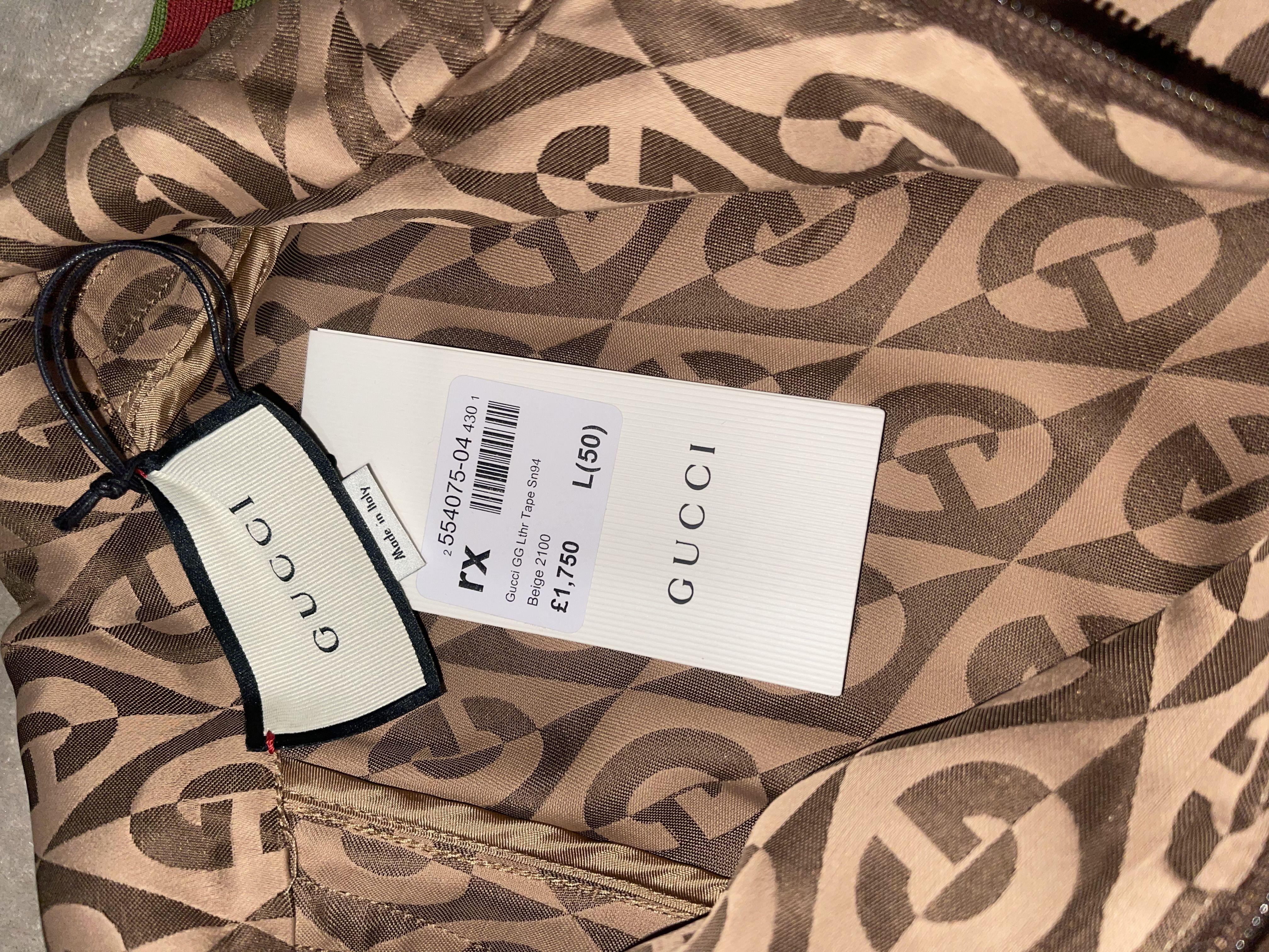 Gucci Diamond Monogram Web Stripe Sleeve Track Top