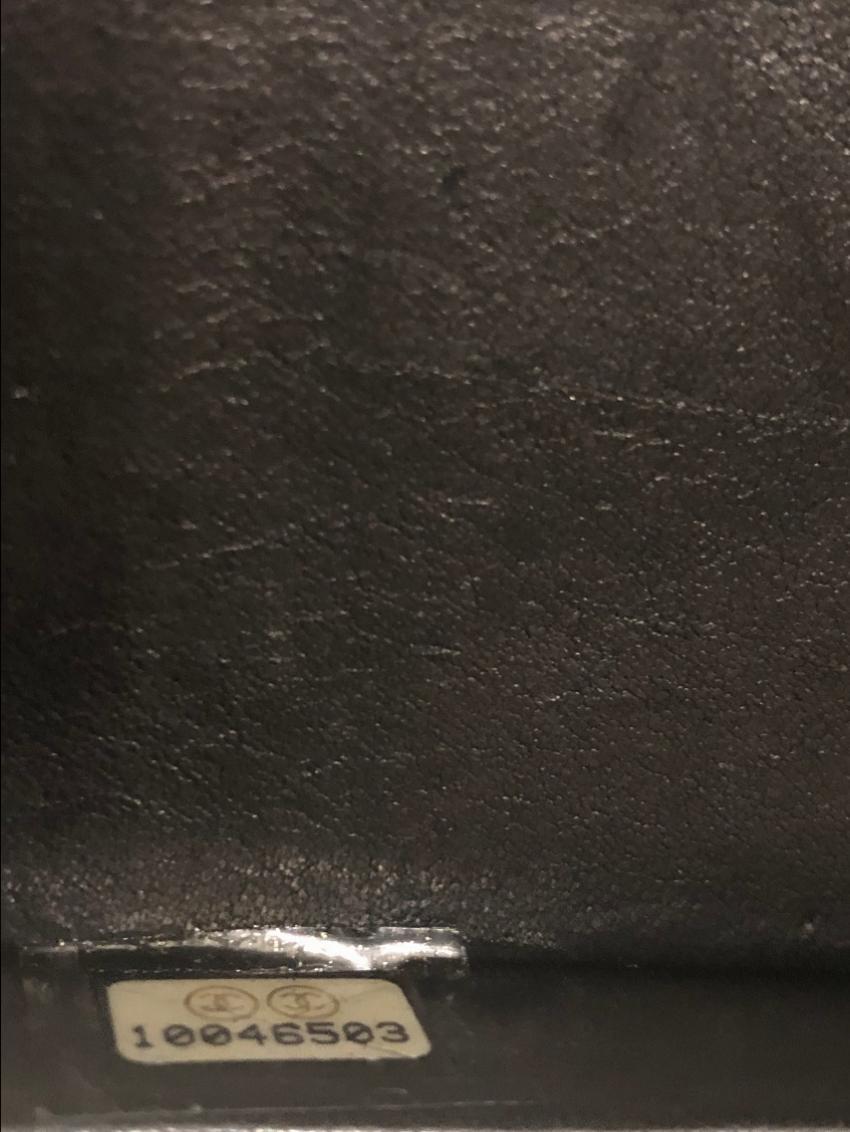 Chanel Black Limited Edition Perspex Logo Chain Clutch