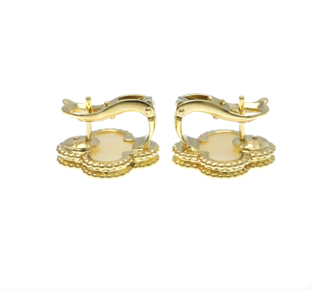 Van Cleef Vintage Alhambra Earrings 15mm x 15mm