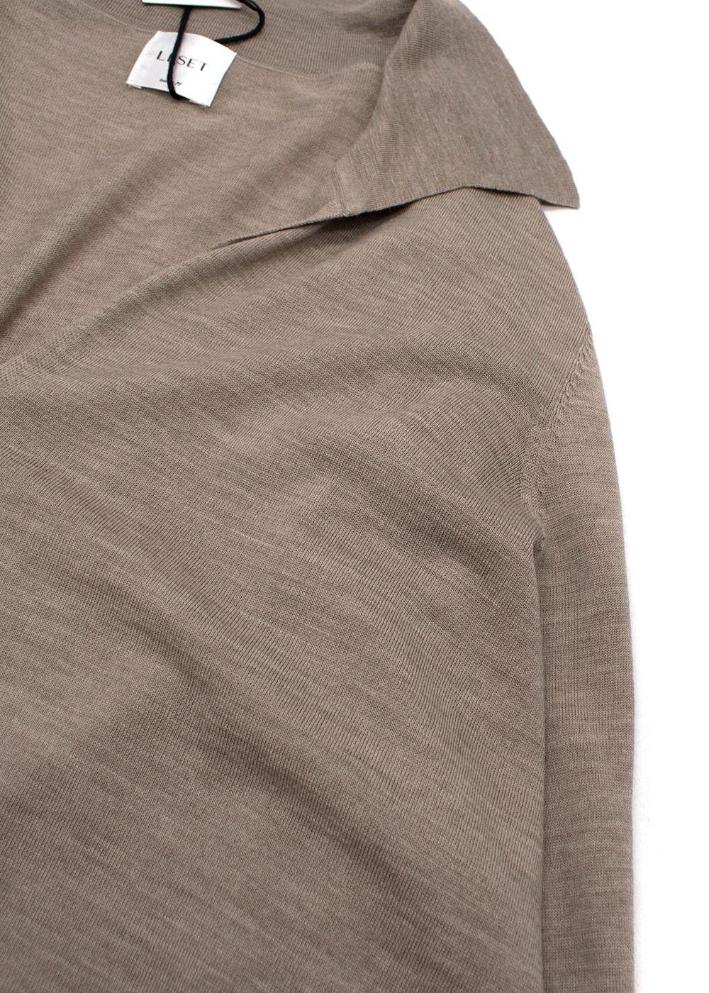 Leset Sand Brown James V Neck Polo Shirt