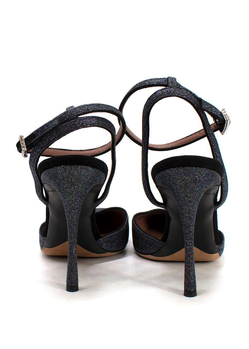 Tabitha Simmons Purple Glittery Heel