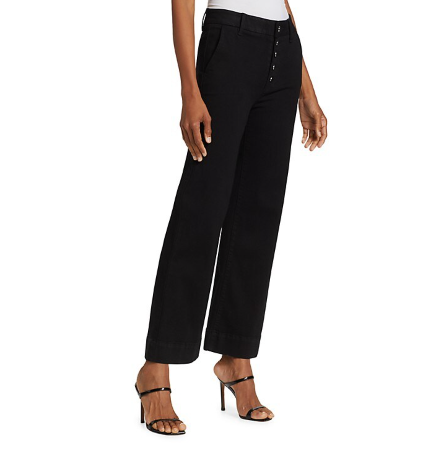Paige Leenah Black Flared Jeans