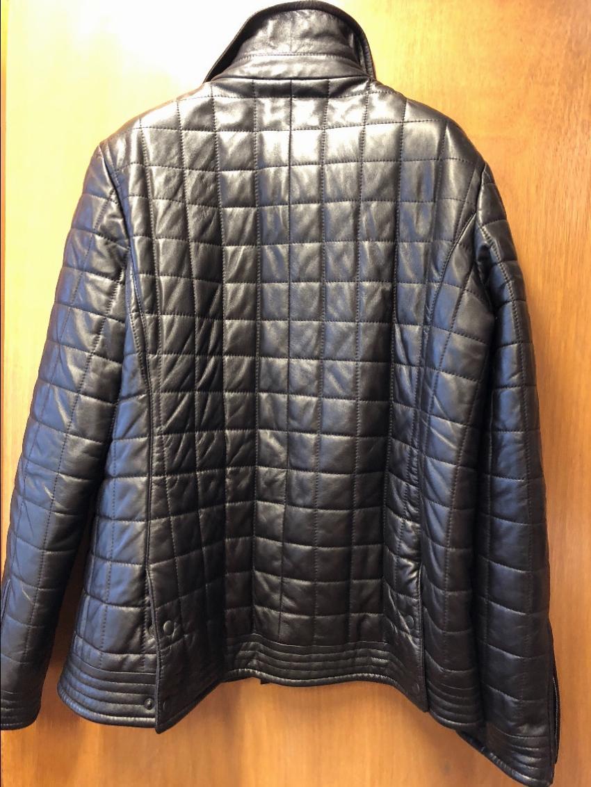 Mulberry Chocolate Brown quilted leather jacket