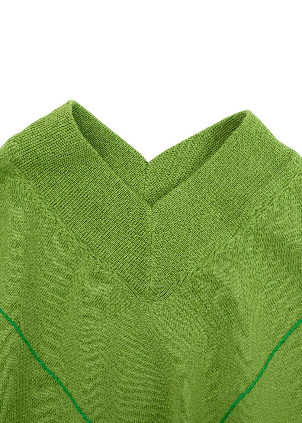 Bottega Veneta Green Wool-blend Fine Knit Jumper