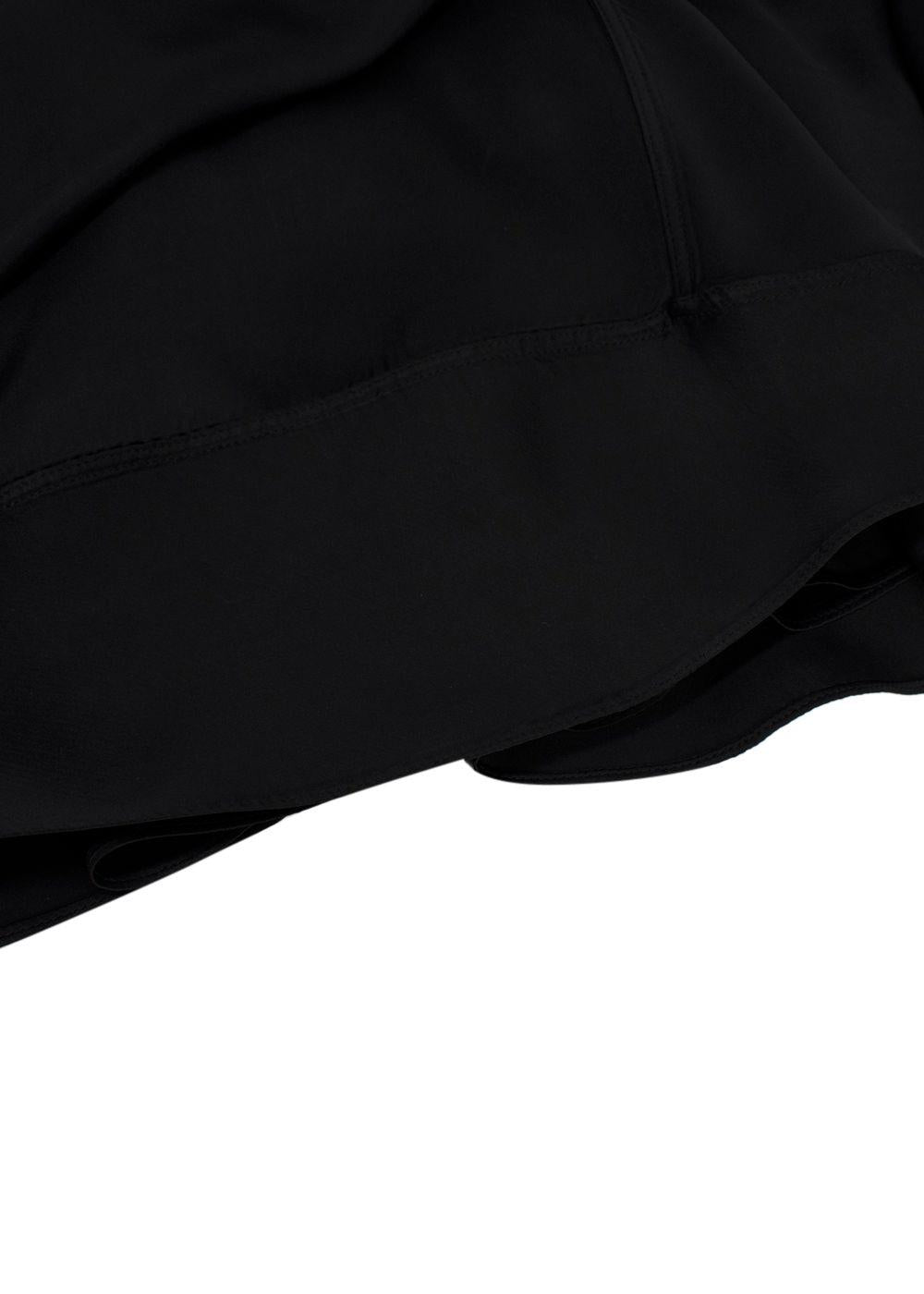 Marni Black Bias Cut Satin Dress