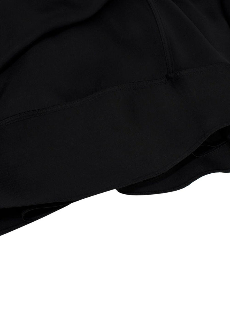 Marni Black Bias Cut Satin Dress