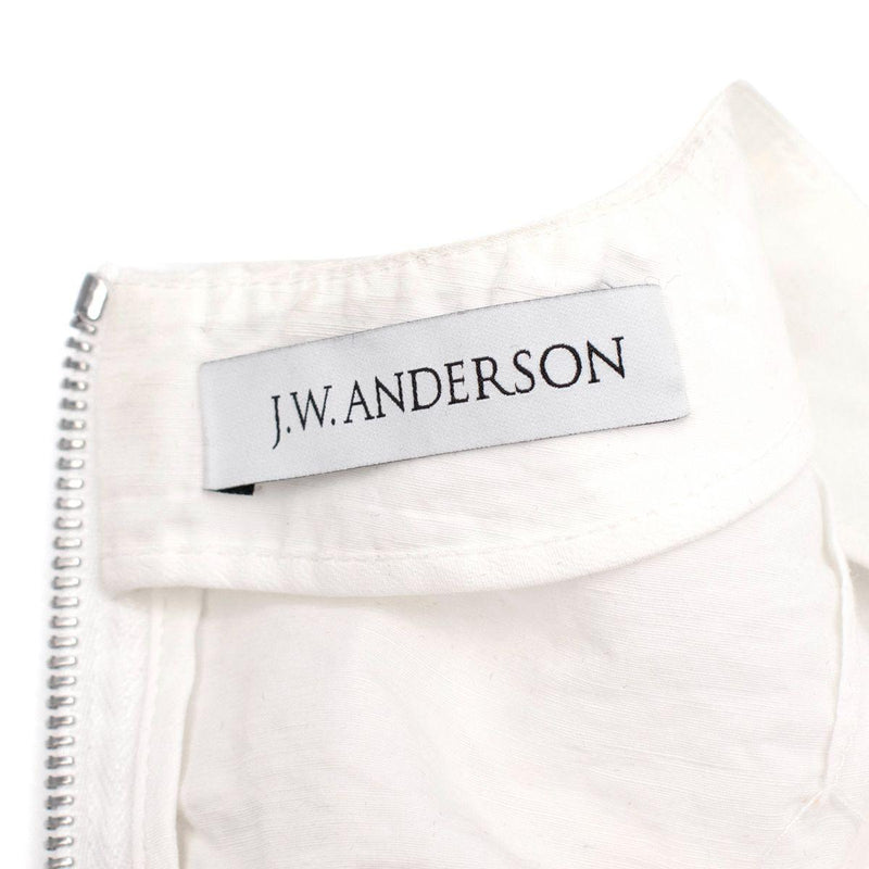 Balloon Sleeve White Tie Embellished Top