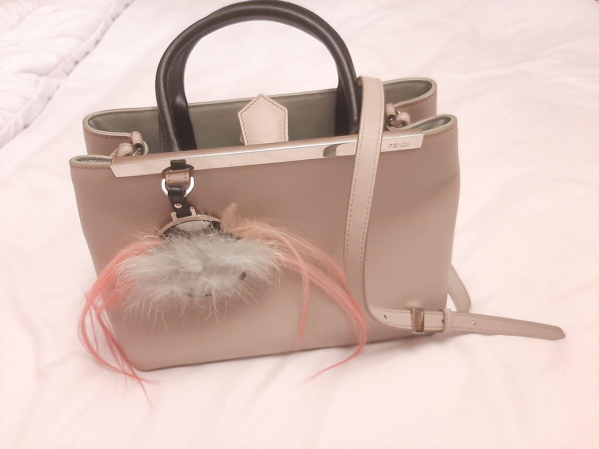 Pink leather Monster Mini 2Jours bag
