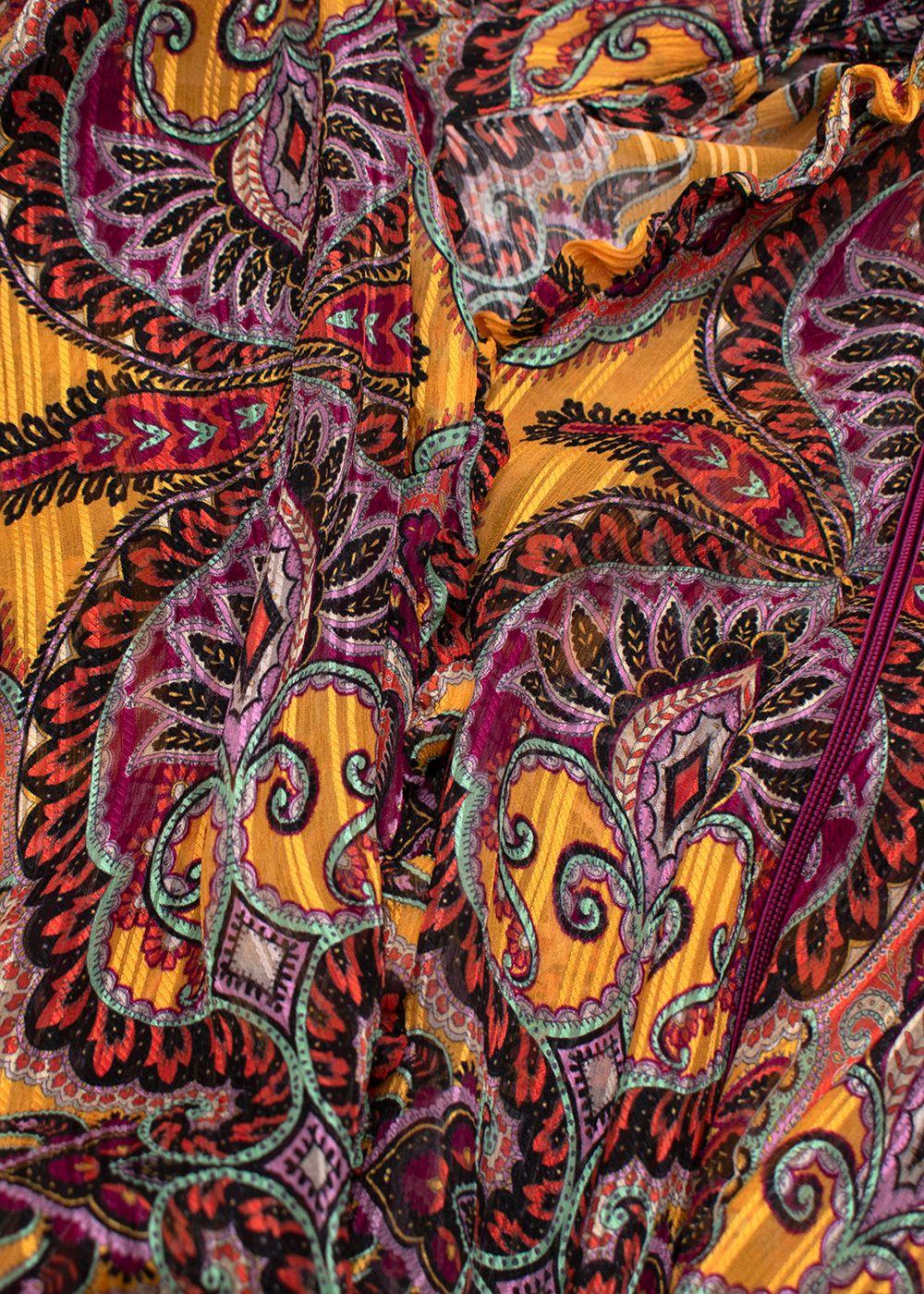 Etro Multi Coloured Floral Silk Blouse