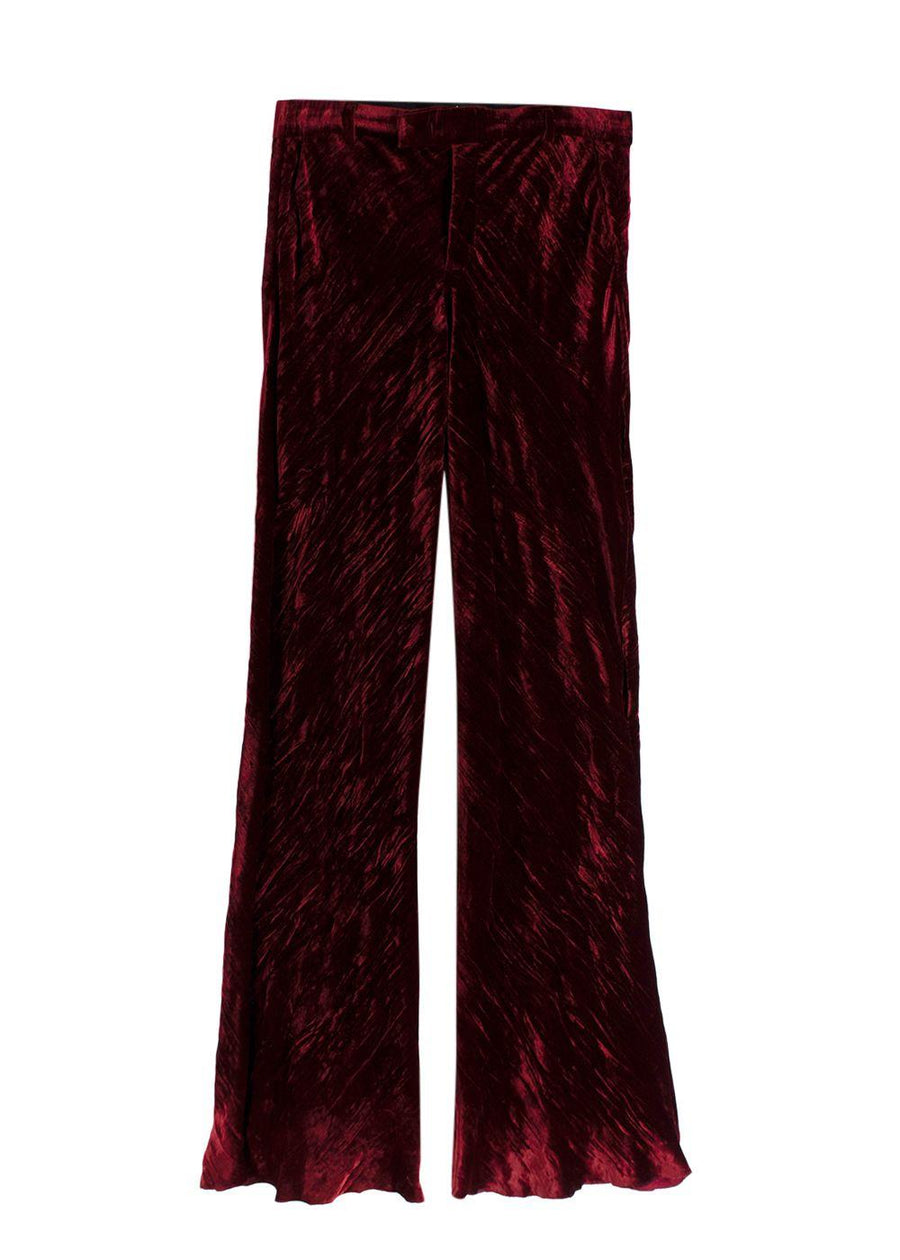 Etro Crushed Velvet Trousers