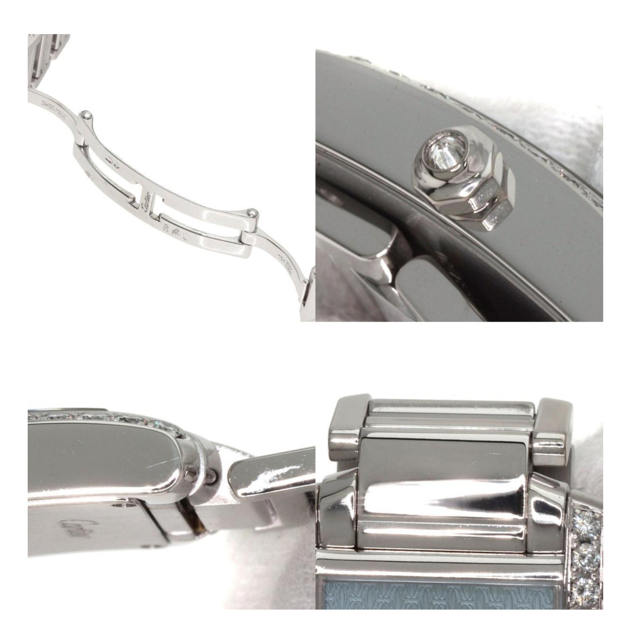 Cartier Tank Française Cadran C Motif White Gold Watch