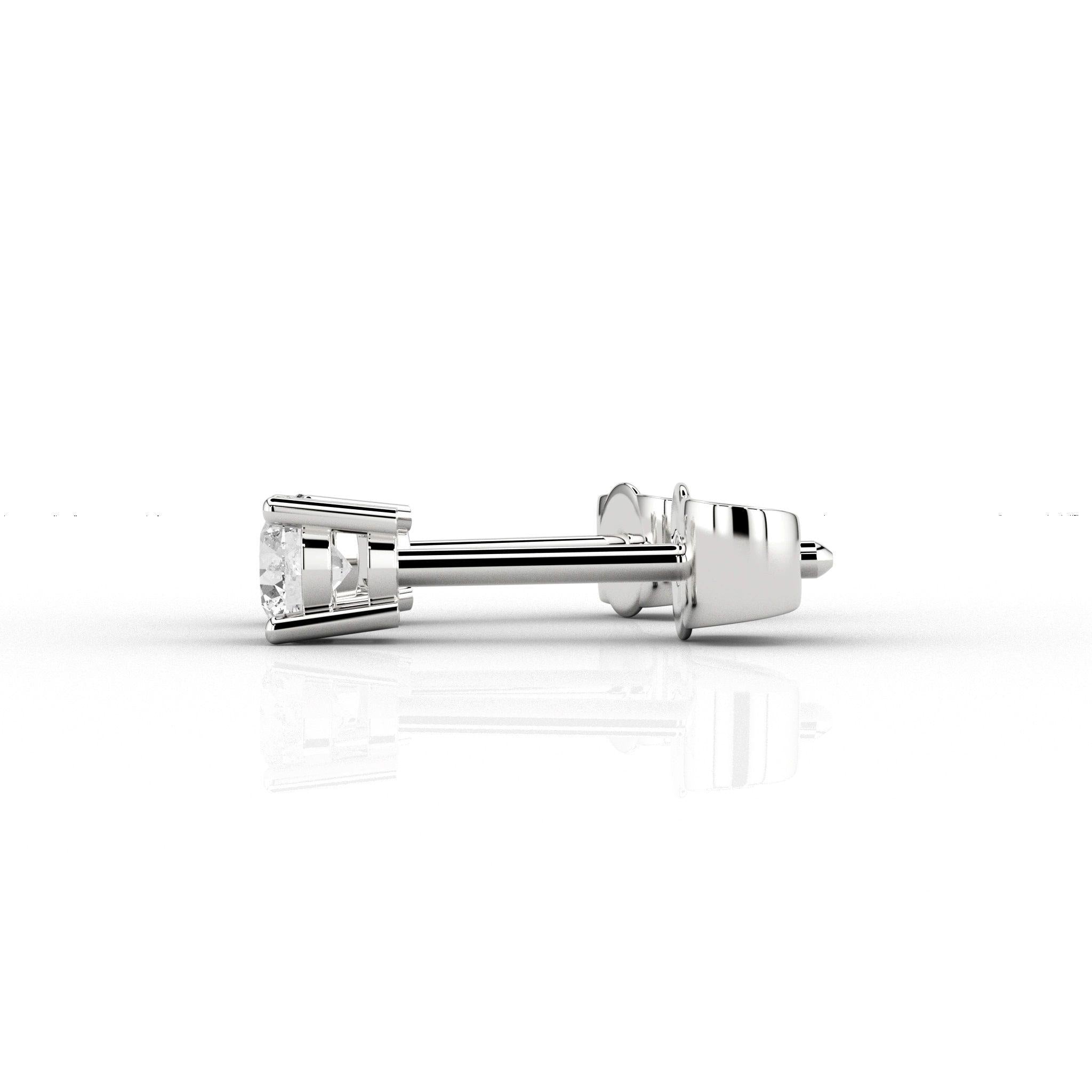 Skydiamonds Luna 0.25ct Earrings (Classic 1/4ct Studs in 9ct White Gold)