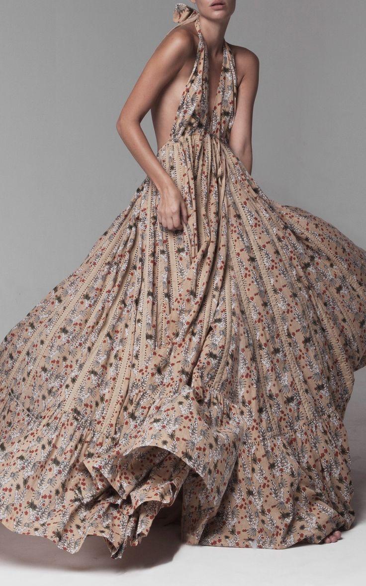 Runway Rofftop Halter Maxi Dress