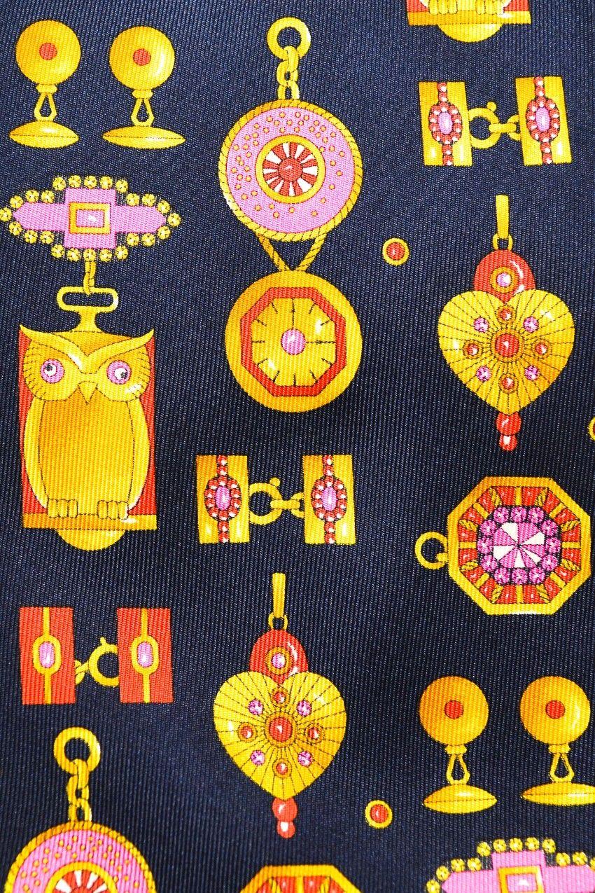 Leonard Paris Men's Printed Silk Tie