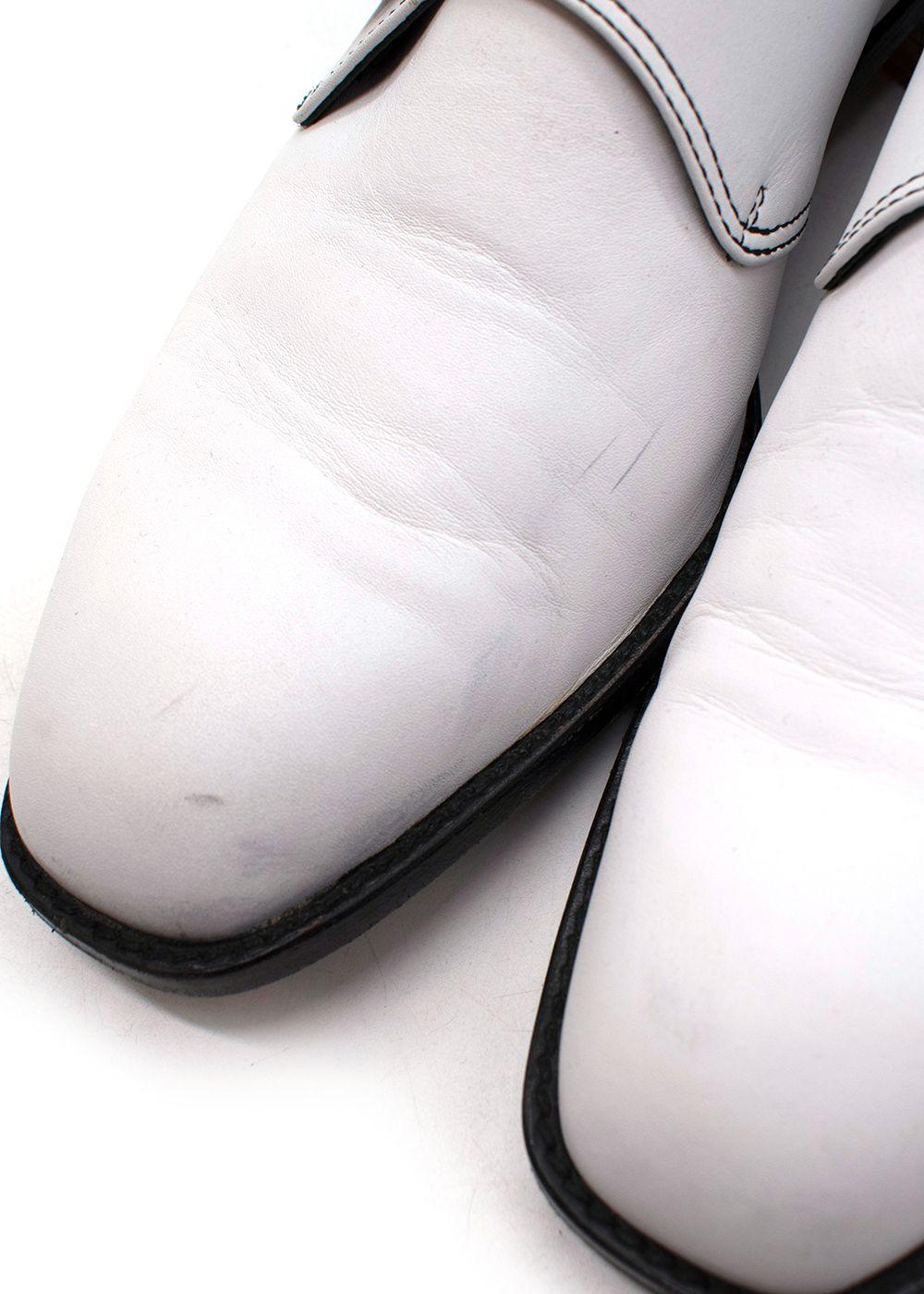 Black & White Buckle Loafers