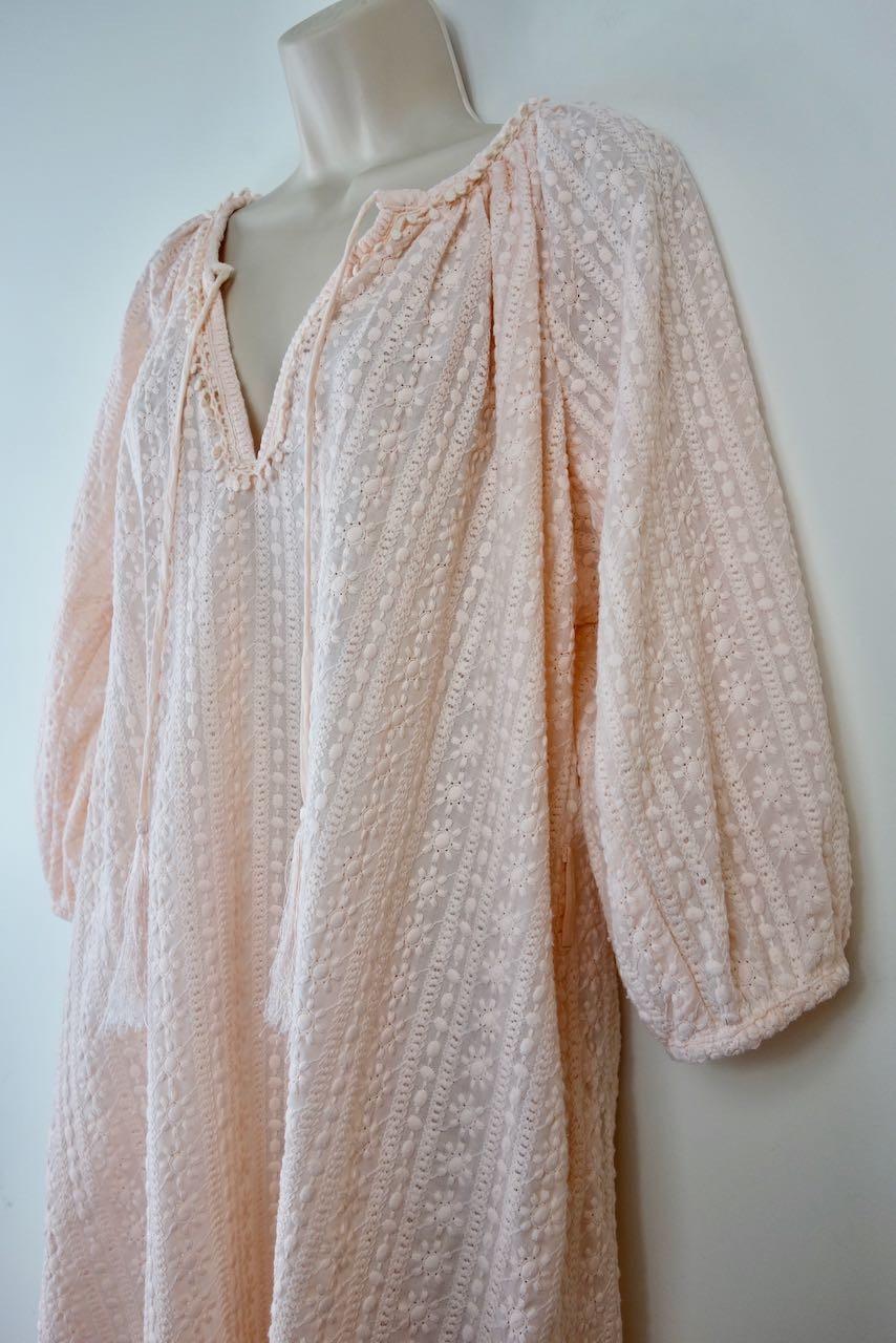 Breezy Embroidered Beach Dress