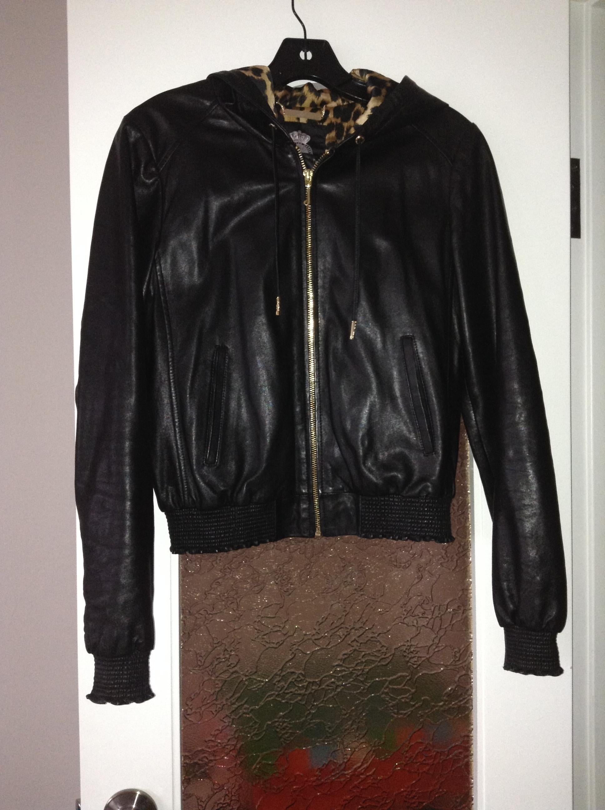 Juicy Couture Leather bomber jacket