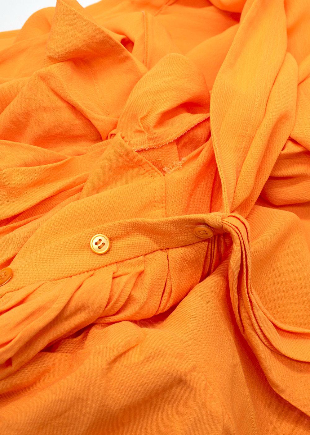 Jacquemus Orange Le Splash Mini Dress