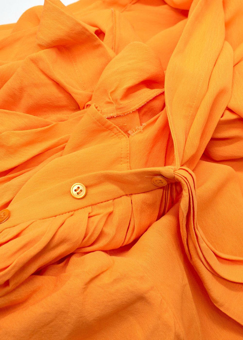Jacquemus Orange Le Splash Mini Dress