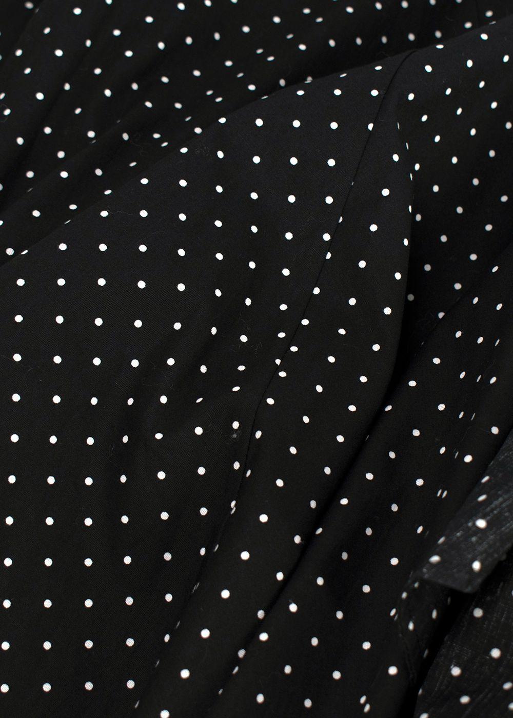 Michael Kors Black Polka Dot Wrap Front Dance Dress