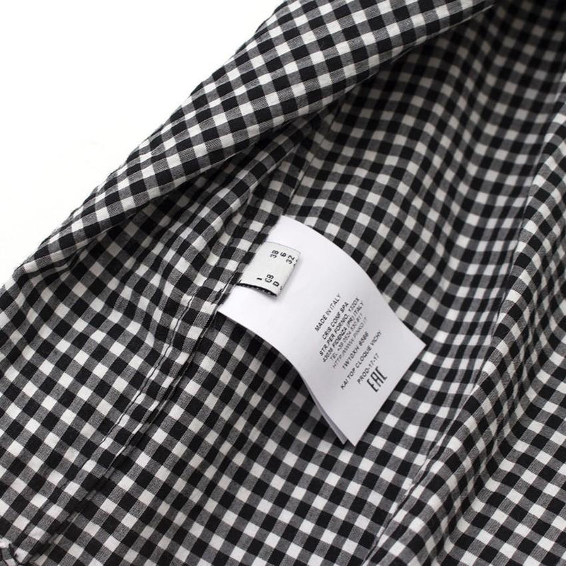 Pinko Gingham Sleeveless Tie-front Top
