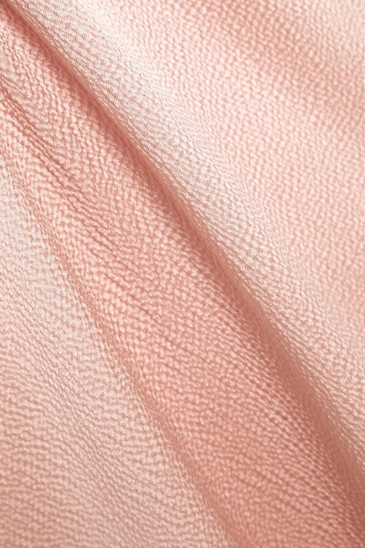Mansur Gavriel blush hammered-silk midi dress