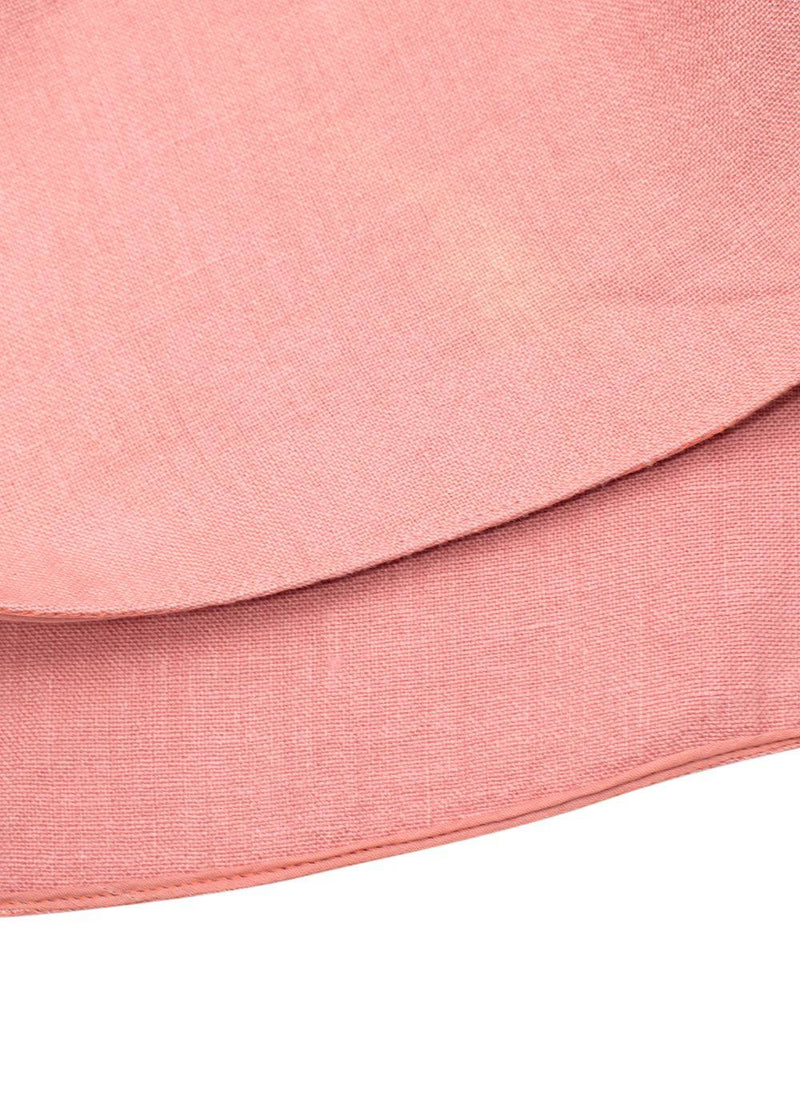 Pink Twill Mini Skirt