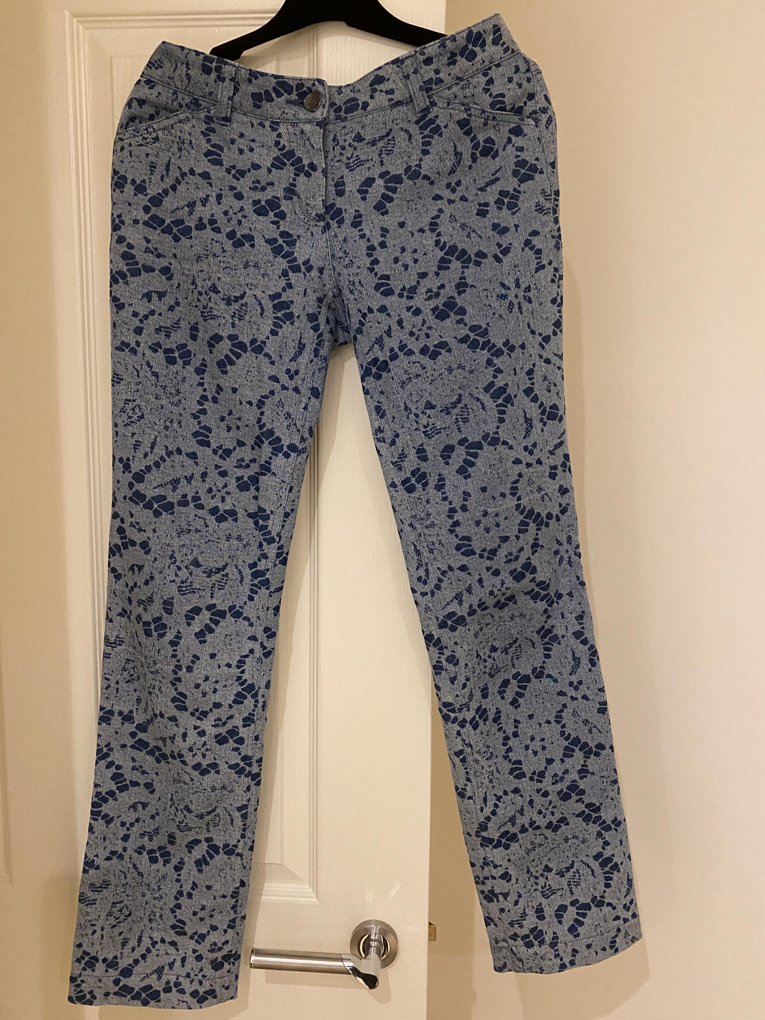 Dolce & Gabbana Lace Print Jeans