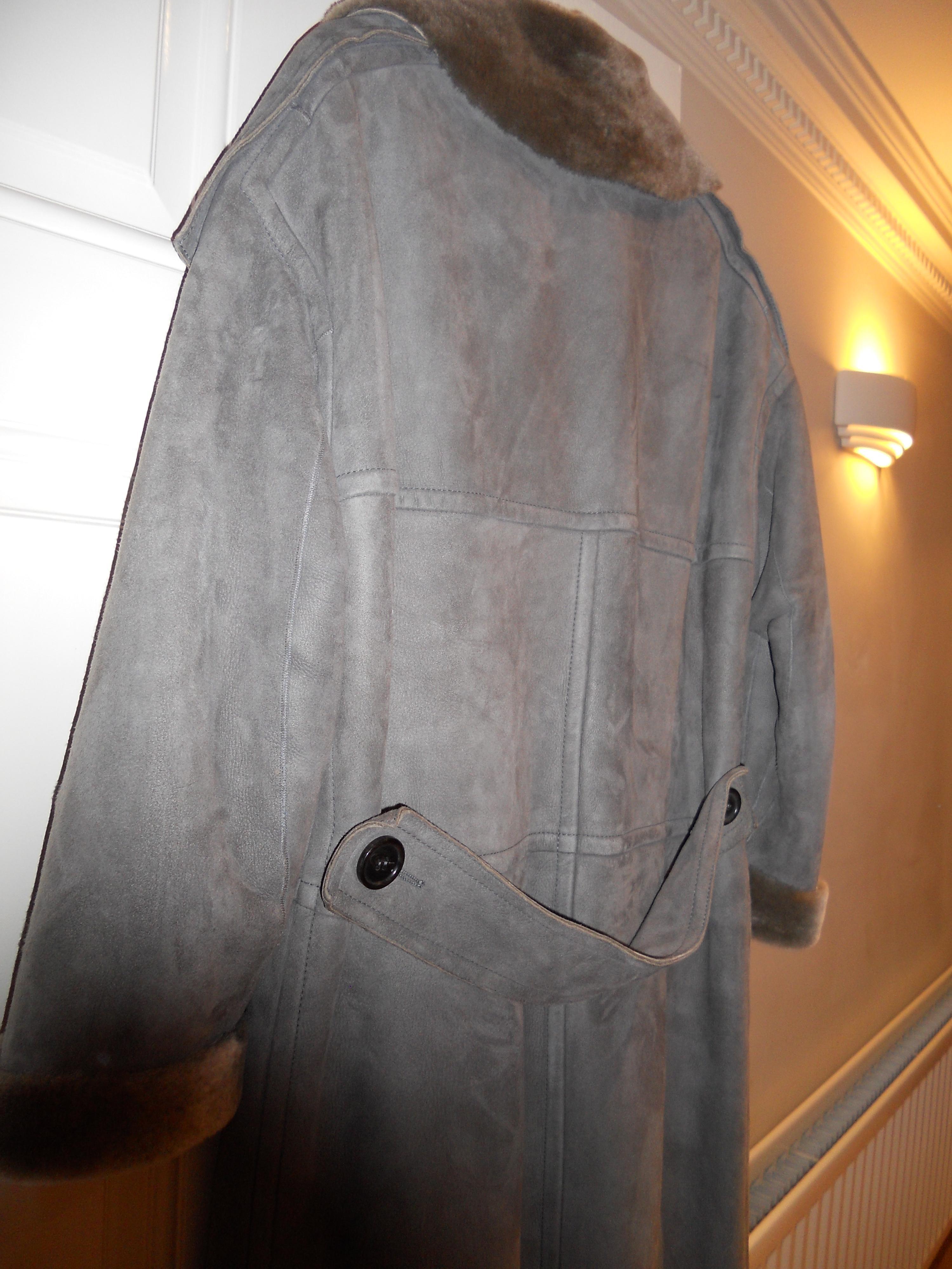 Nicole Farhi Sheared Shearling Duffle Coat