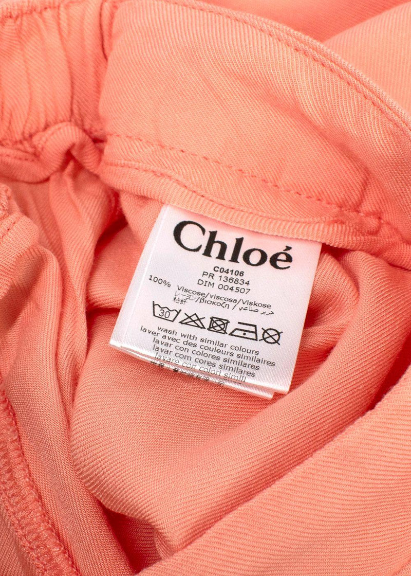 Chloe Kids Peach Tie Bottoms