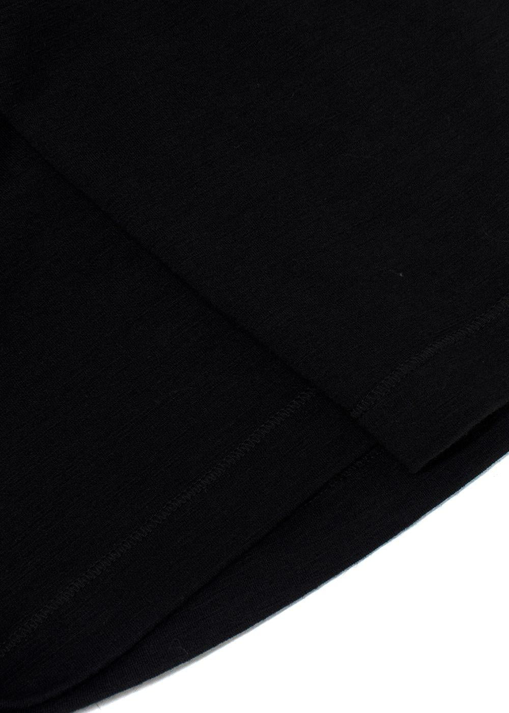 Jil Sander Black Wool Blend Top