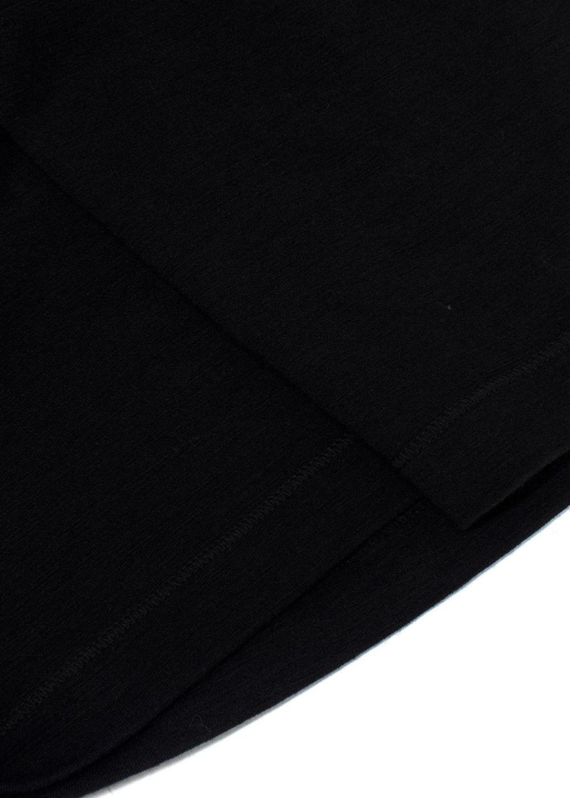 Jil Sander Black Wool Blend Top