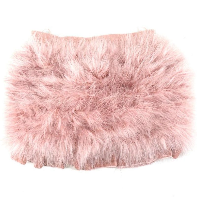 Miss Grant girl's dusty-pink feather skirt