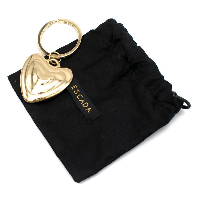 Escada Gold Heart Key Fob