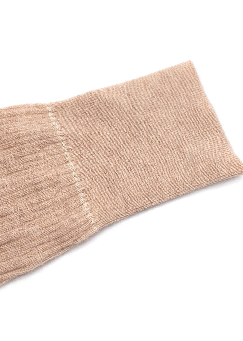 Forte Forte Beige Ribbed Cashmere Top