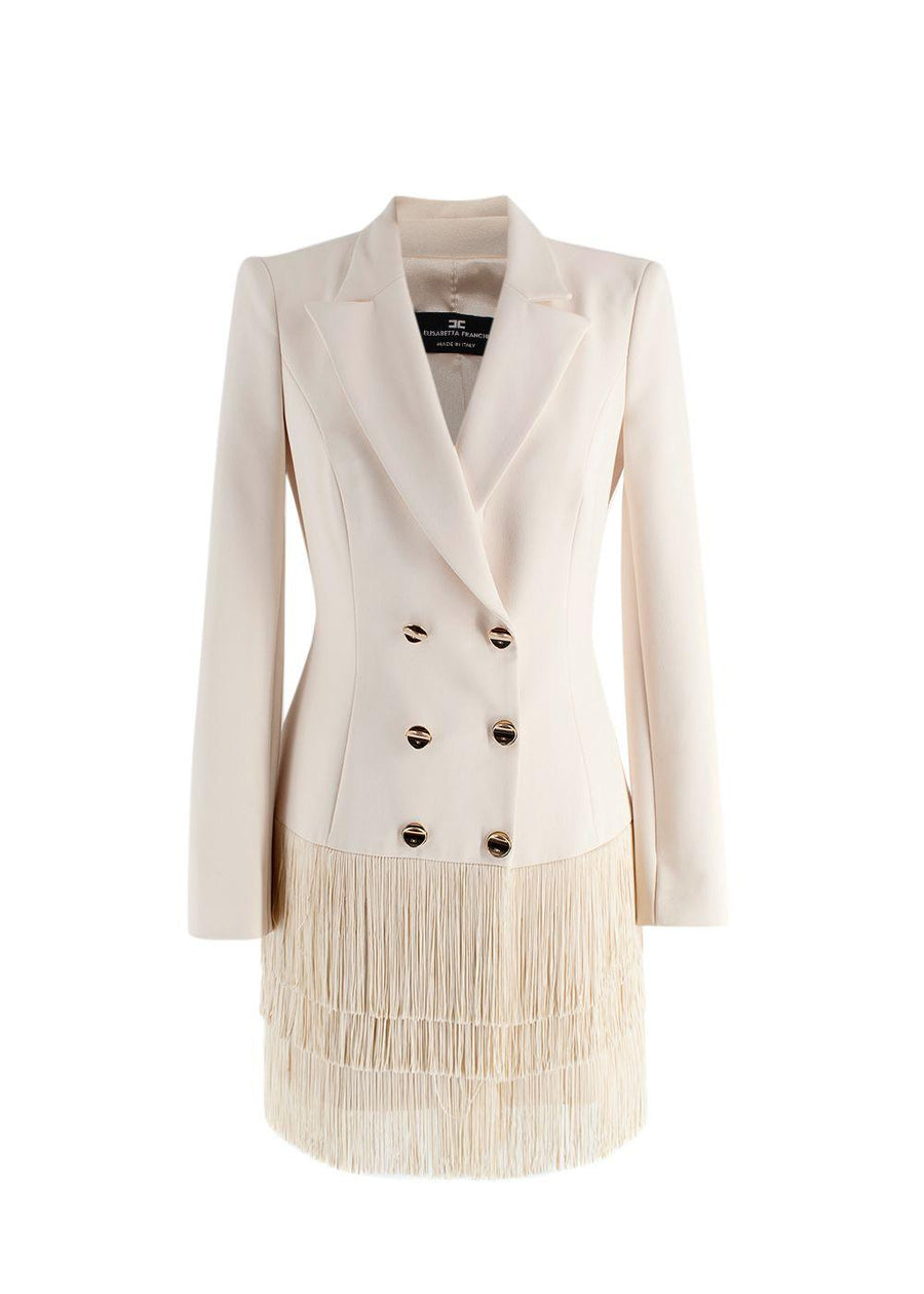 Elisabetta Franchi Beige Abito Donna Blazer Dress