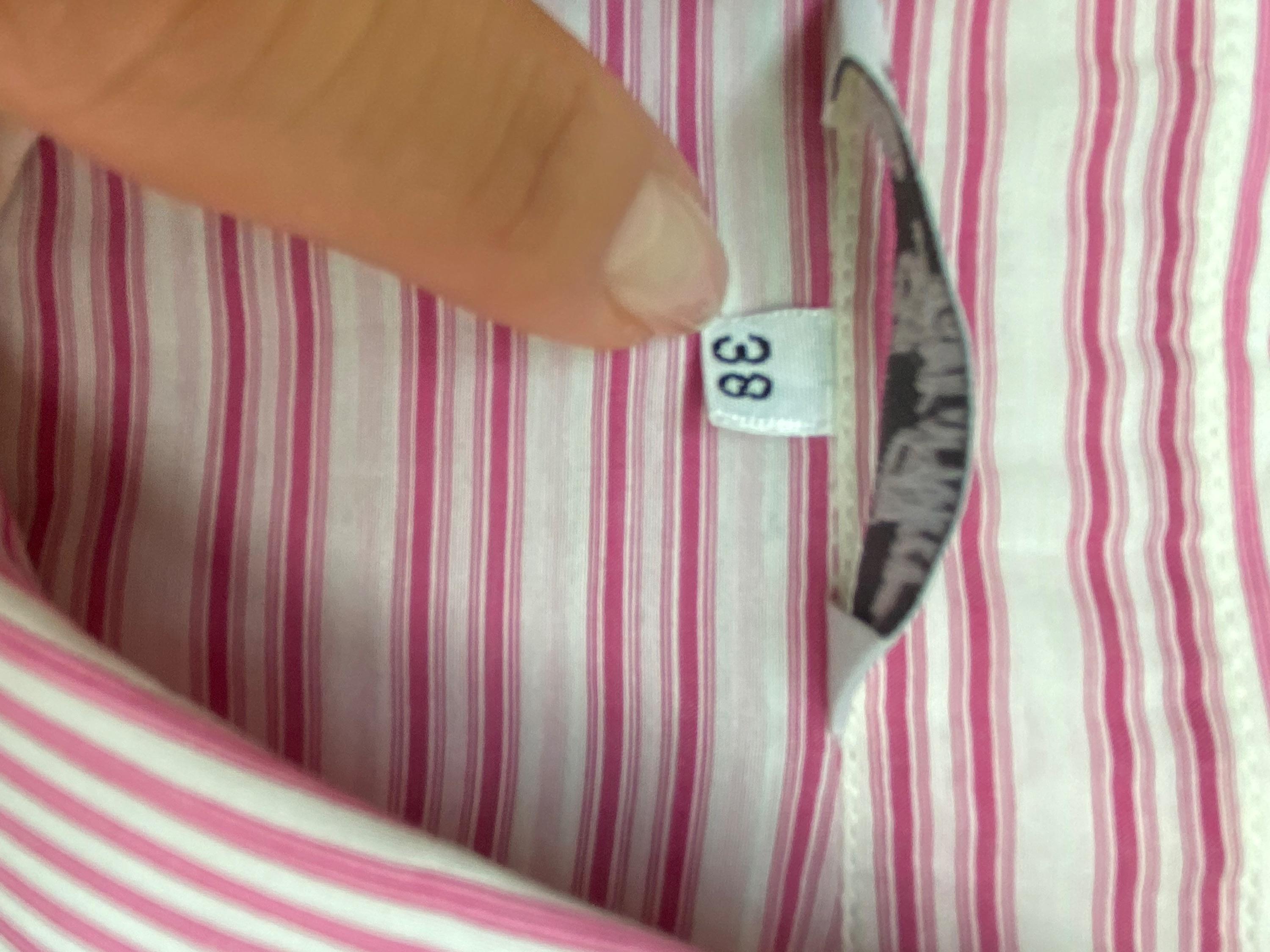 Pink Striped Silk Cotton Shirt