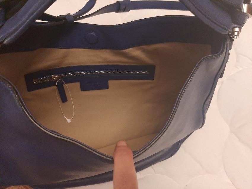 Givenchy Blue Leather Hobo Bag