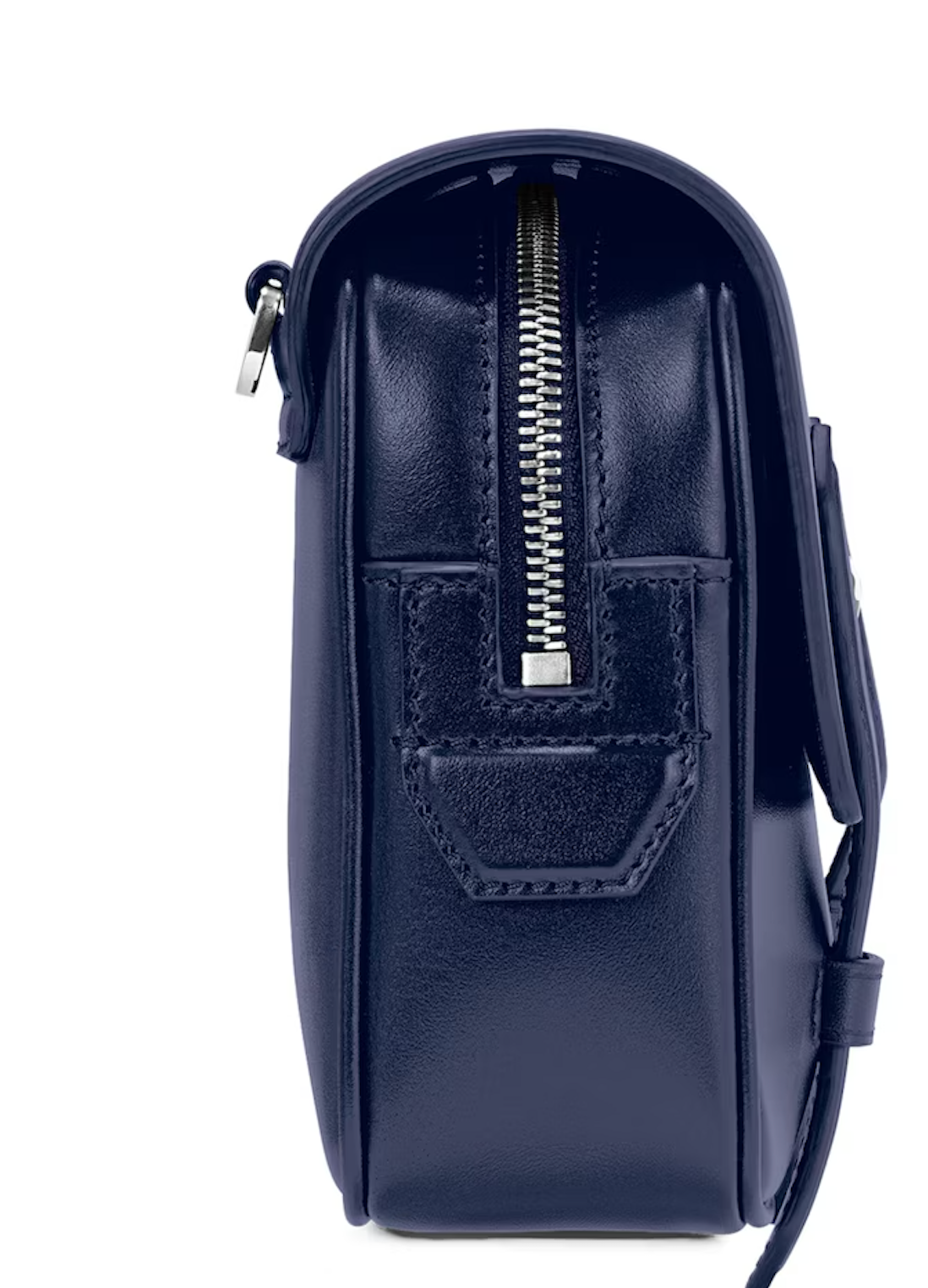 Montblanc Navy Blue Leather Meisterstück Messenger Bag