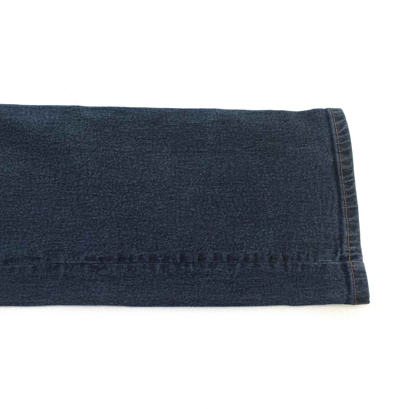 Blumarine Denim Jeans With Silver Embellished Lizards