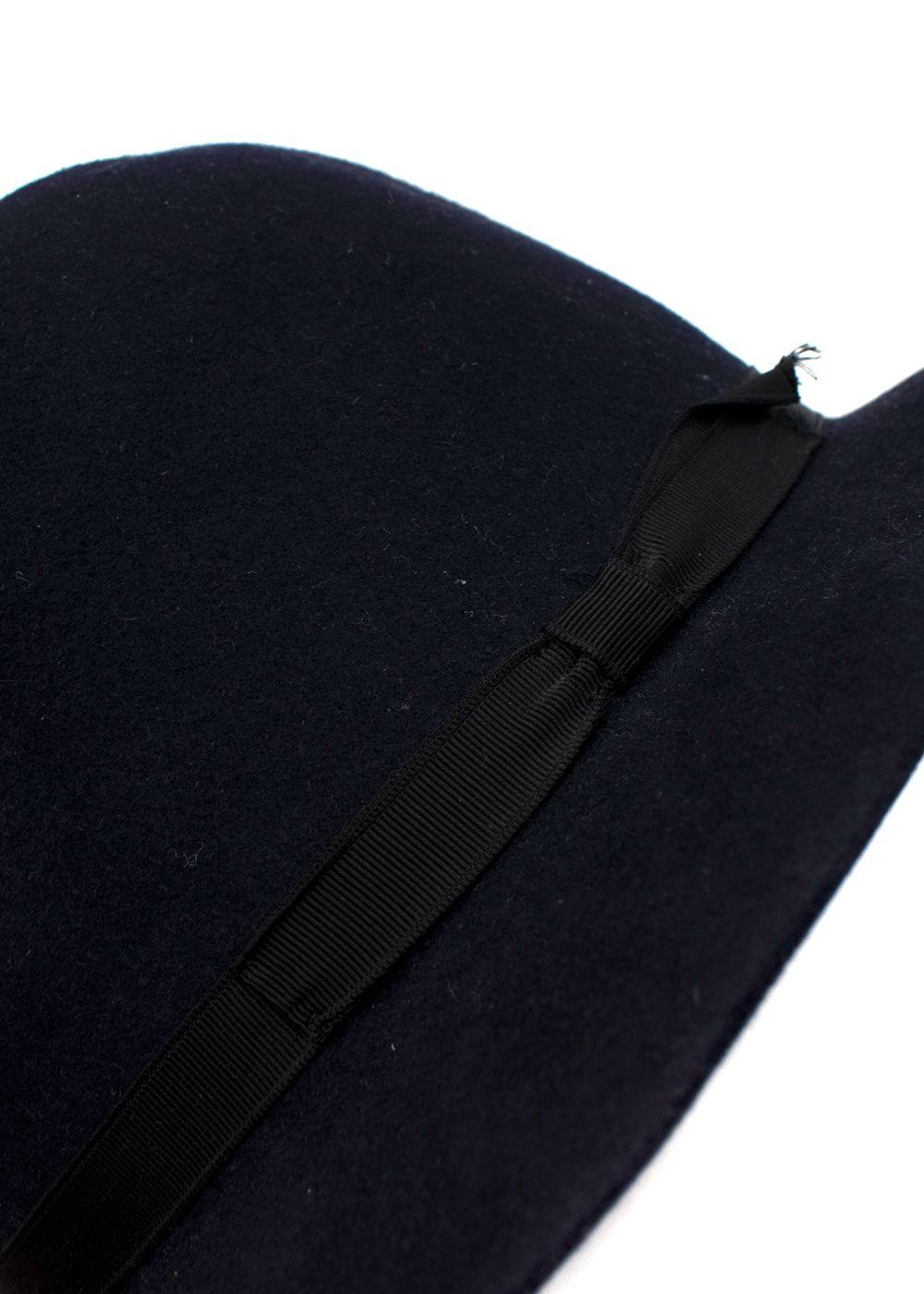 Navy Felted Hat