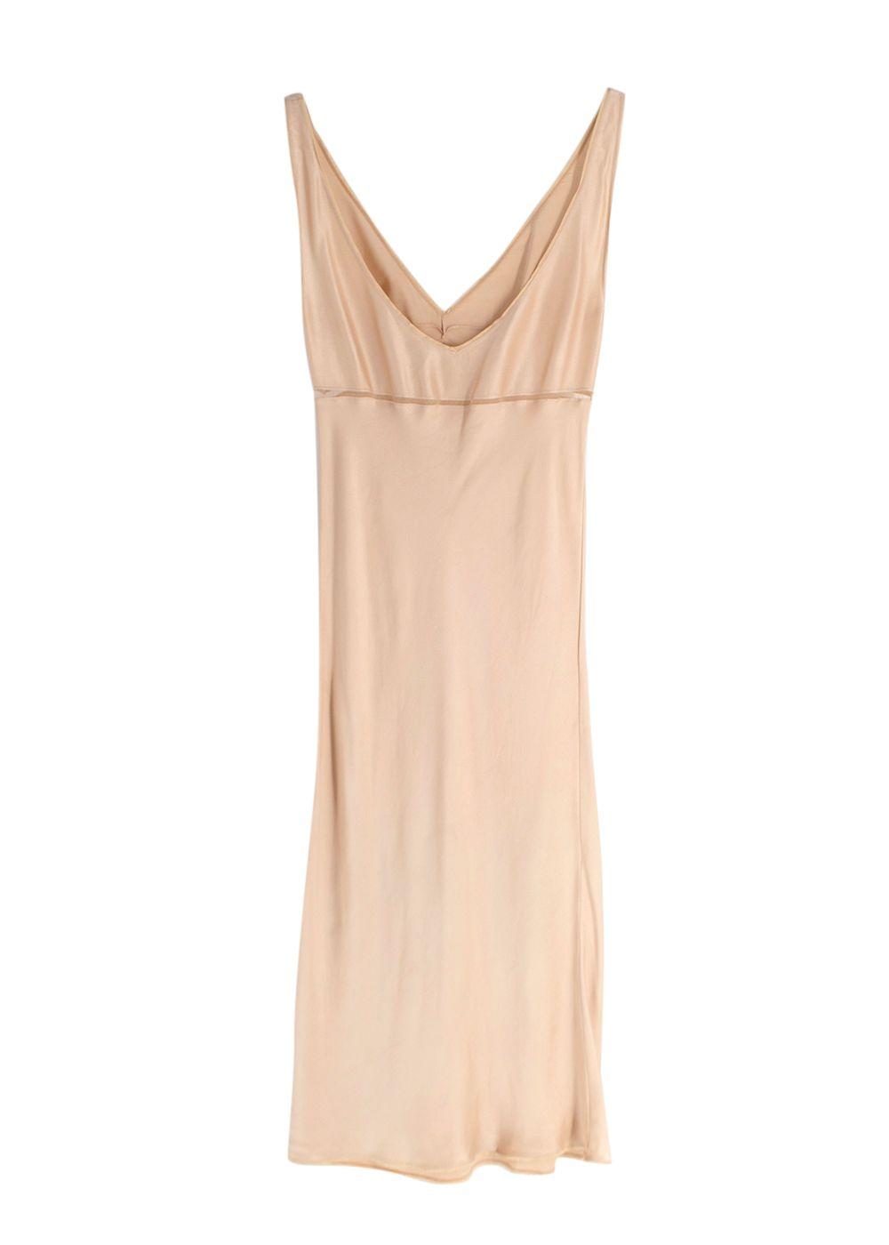Prada Champagne Silk Slip Dress