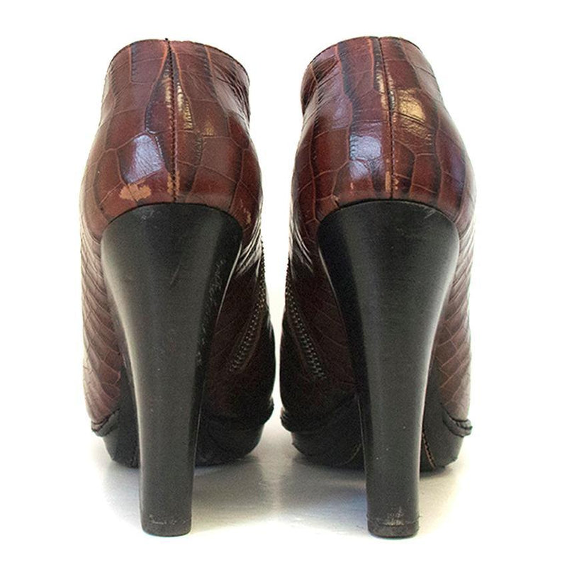 Dries van Noten brown booties
