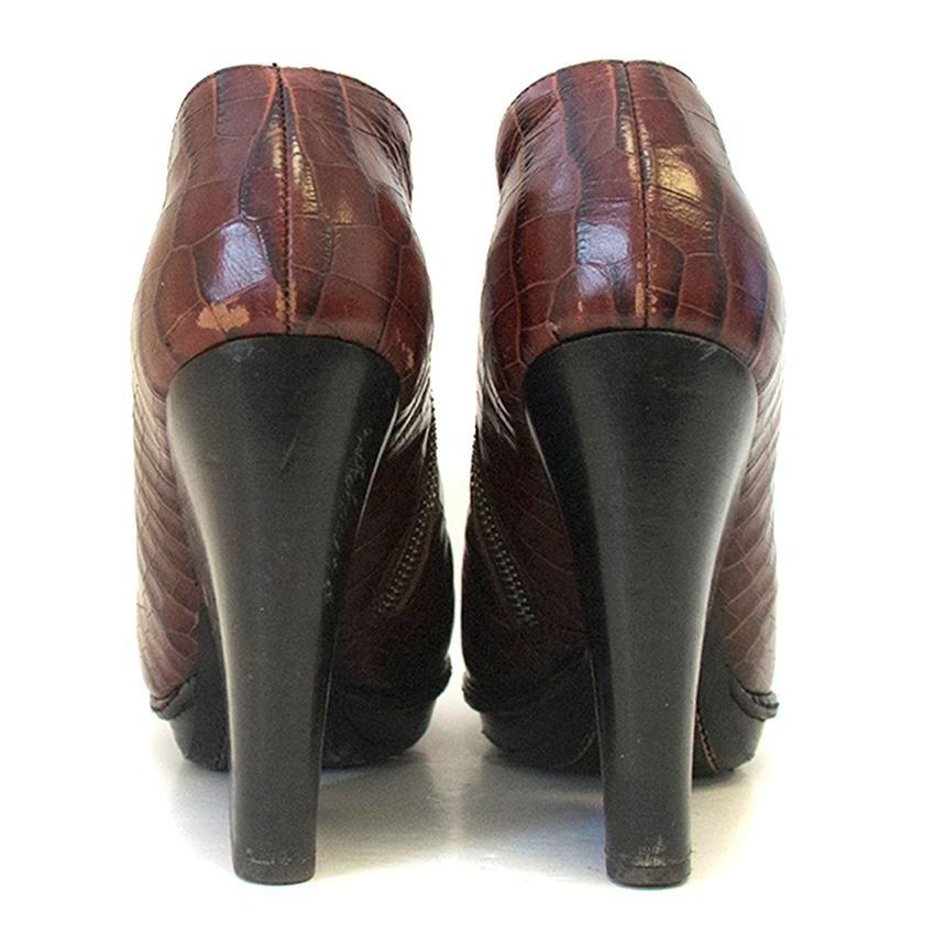 Dries van Noten brown booties