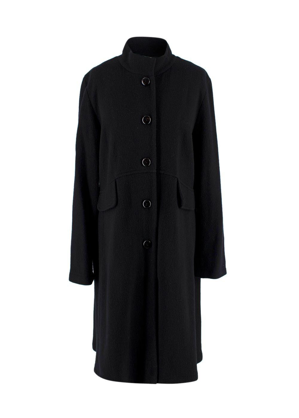 Battistoni Black Cashmere Long Coat