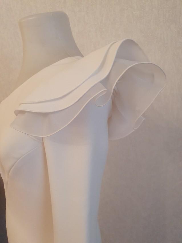 Rachel Zoe White One Shoulder Mini Dress
