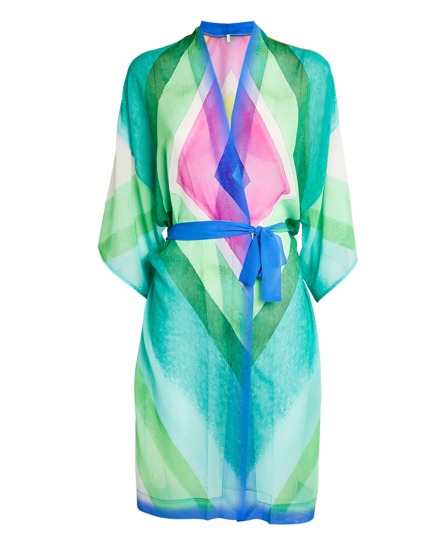 Gottex Diagonal Dreams Open Kimono Swimwear Cover Up