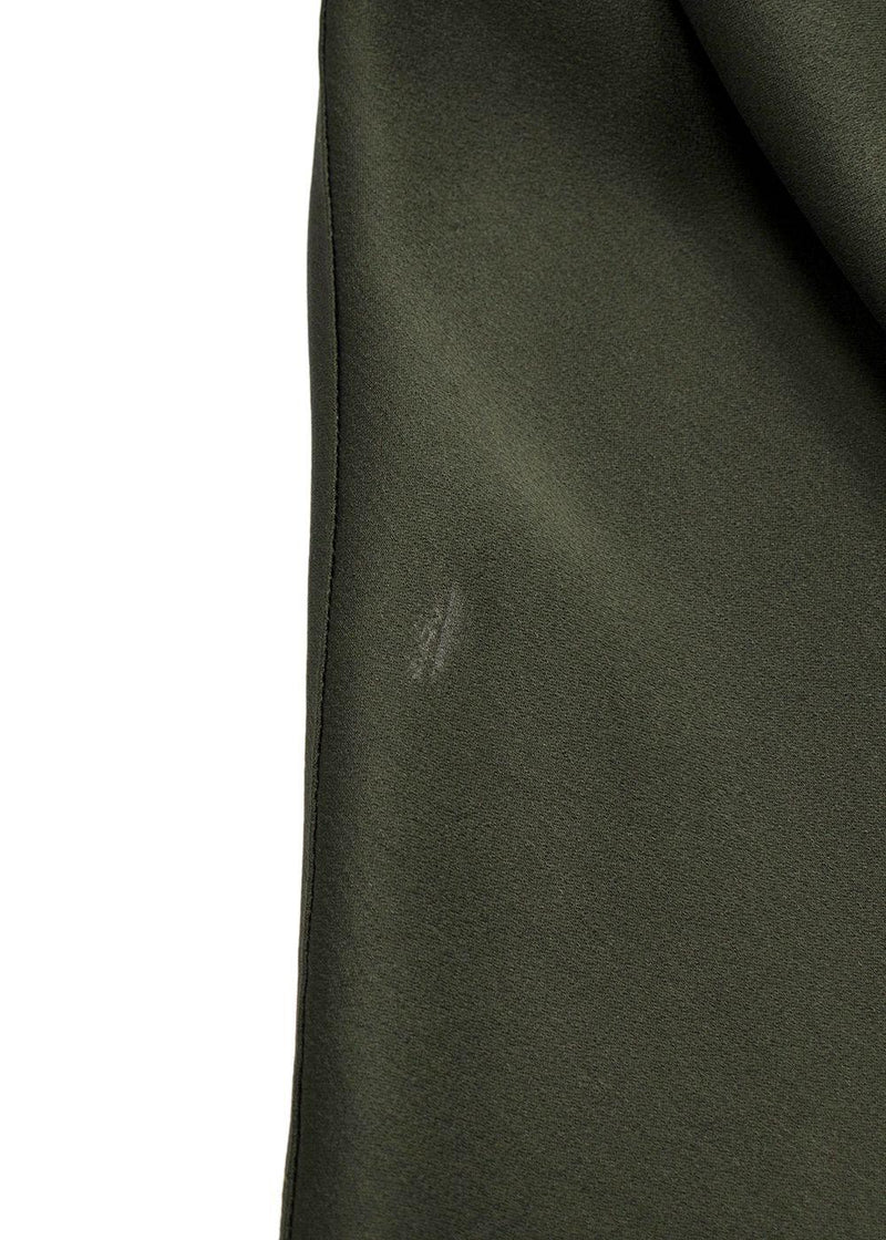 Marina Rinaldi Green Satin Midi Dress