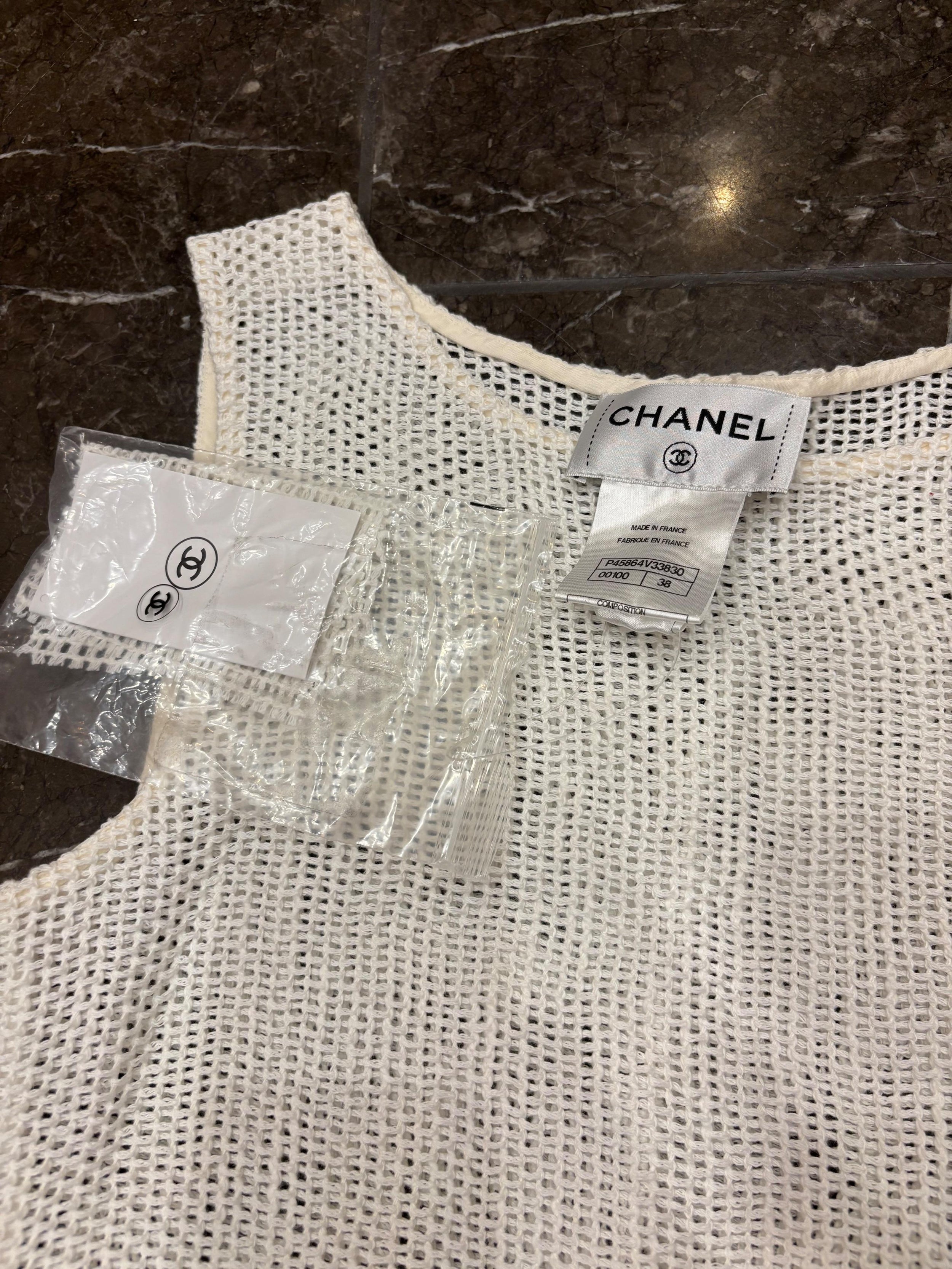 Chanel Cotton Mesh Mini Dress