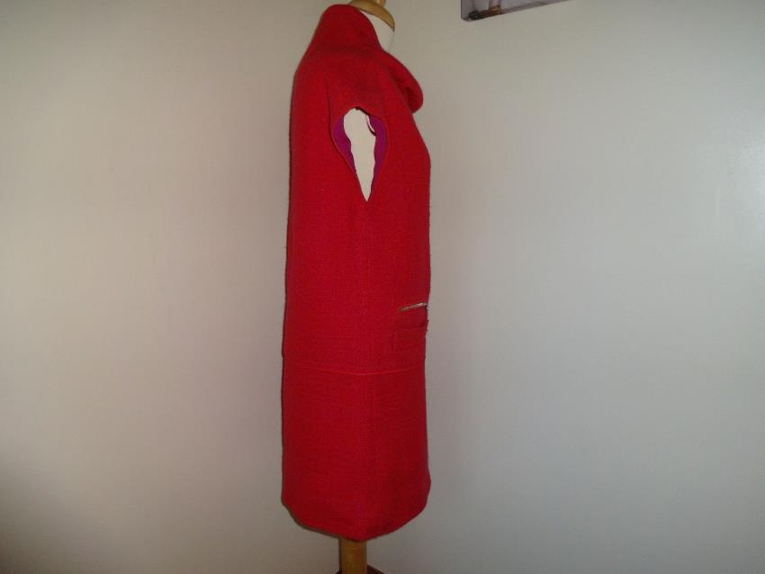 Marc Jacobs Lipstick Pink Wool Dress Size L